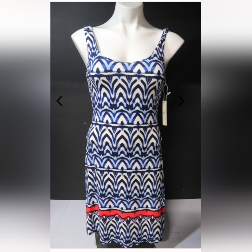 NWT women's blue and white dress size Small.